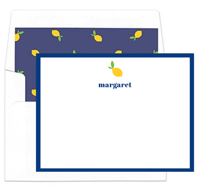 Lemon Flat Note Cards